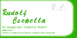 rudolf csepella business card